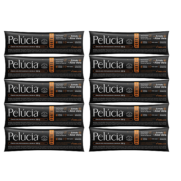 Alisante Henê Pelúcia Forte Bisnaga 180g Kit C/ 10un