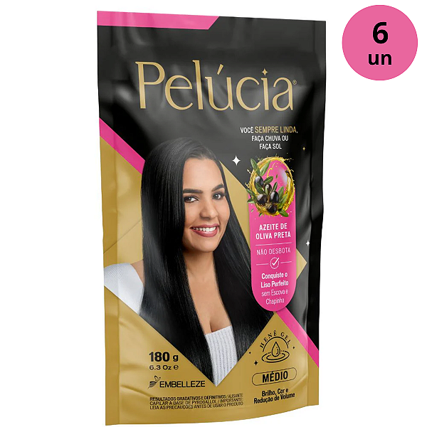 Kit C/ 6un Henê Pelúcia Médio Pouch 180g