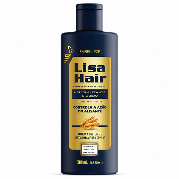 Neutralizante LisaHair Líquido 500ml Relaxamento Alisamento