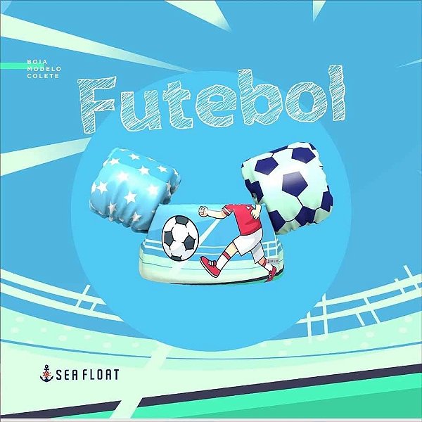 Boia Colete Infantil Sea Float 10 a 25 kilos - FUTEBOL