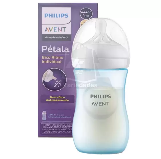 Mamadeira Pétala 3.0 260ml Azul