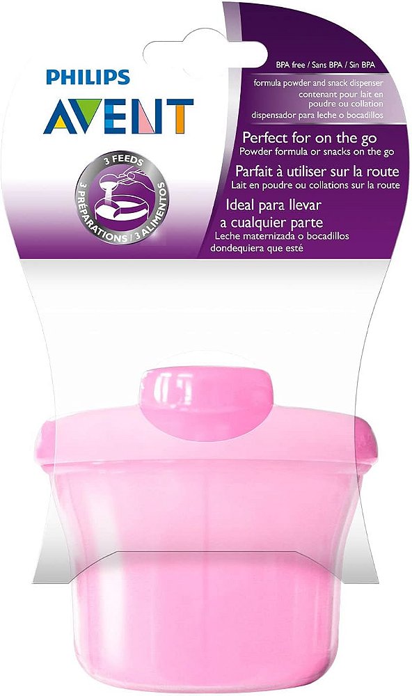 Dosador de Leite em Pó, Philips Avent, Rosa