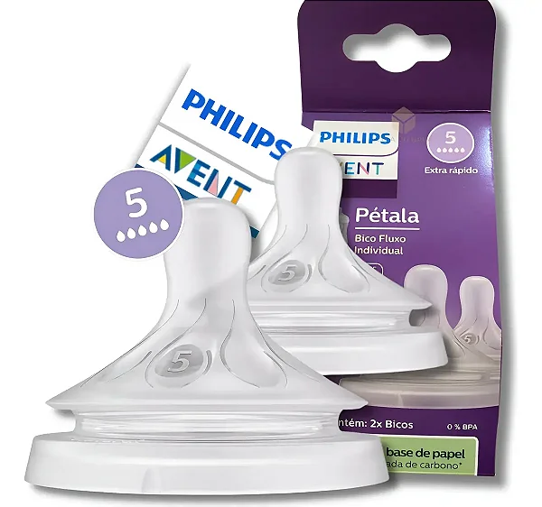 Bico Pétala 3.0 T5 6m+ 2 Unidades Philips Avent