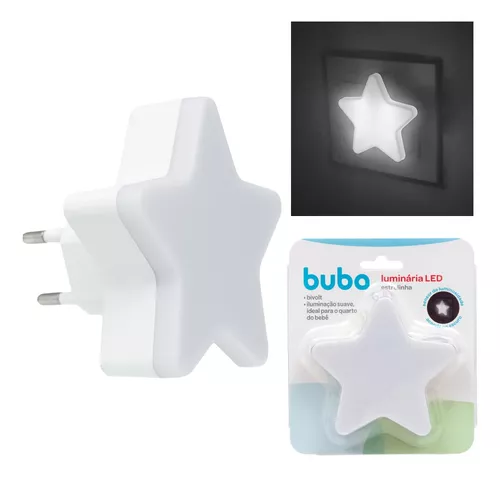 Luz Noturna Led Estrela Sensor Buba