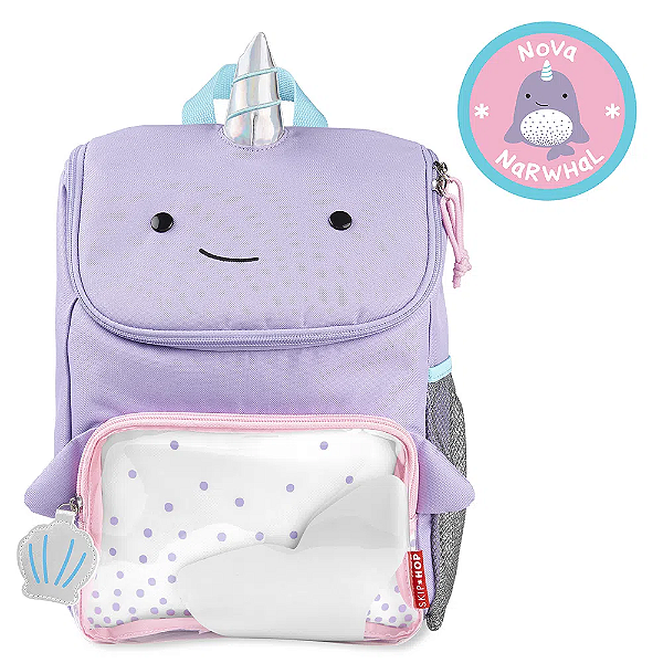 MOCHILA ESCOLAR ZOO BALEIA NARVAL SKIP HOP