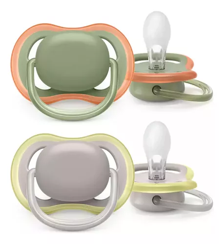 Chupeta Ultra Air Dupla 6-18m Philips Avent verde/cinza