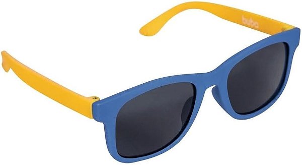 Óculos de Sol Bebê azul/amarelo Proteção 100% UVA/UVB (3 a 36 meses) - Buba