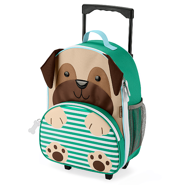 Mala De Rodinha Infantil Zoo cachorro Pug Skip Hop