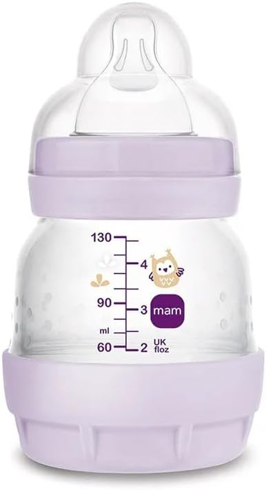 Mamadeira MAM Easy Start Anticólica 0M+ 130ml Coruja Lilás