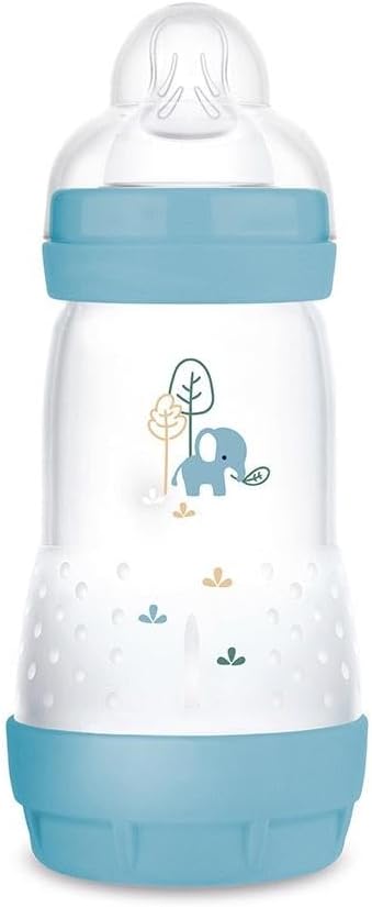 Mamadeira Mam Easy Start 260ml Embalagem Unitaria Azul Elefante Fluxo Medio 2+ Meses