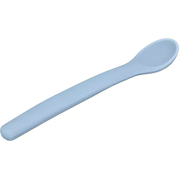 Colher Flexível em Silicone Azul Buba