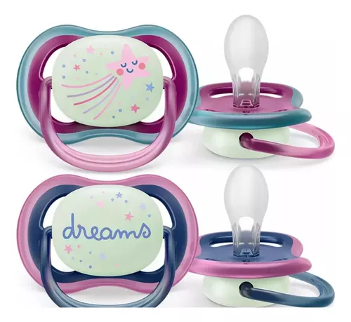Chupeta Avent Ultra Air Night Time Brilha Escuro 6 A 18 Meses