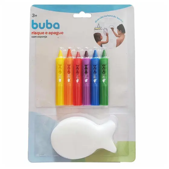 Risque e Apague com esponja Buba