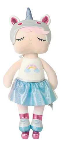 Boneca Metoo Angela Unicornio Patinadora 33cm