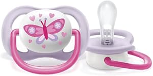 Chupeta Ultra Air Unitária Menina Borboleta 0-6 M