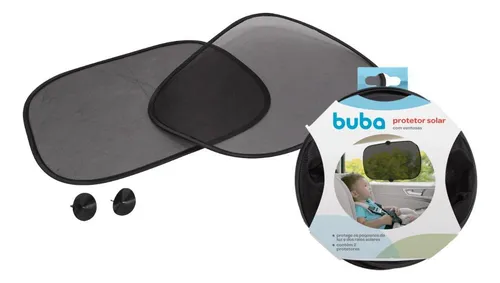 Kit 2 Protetor Solar Dobrável Para Carro Com Ventosa - Buba