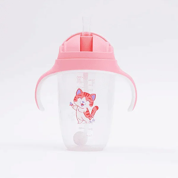 Copo Infantil com Alça Removível e Canudo Lia - 300ml Petit Piá
