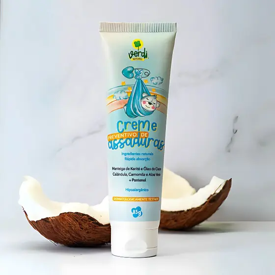 Creme Assaduras Pomada Preventivo Vegano - Verdi Natural