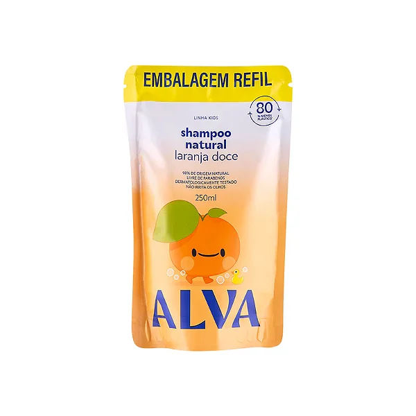 Refil Shampoo Infantil Laranja Doce & Baunilha 250ml