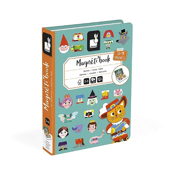 Livro Magnetico Contos De Fadas 40 Pecas - Janod
