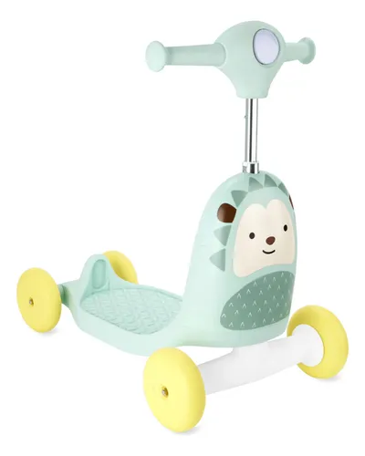Triciclo Patinete Infantil Ouriço Porco Espinho Skip Hop Verde-claro