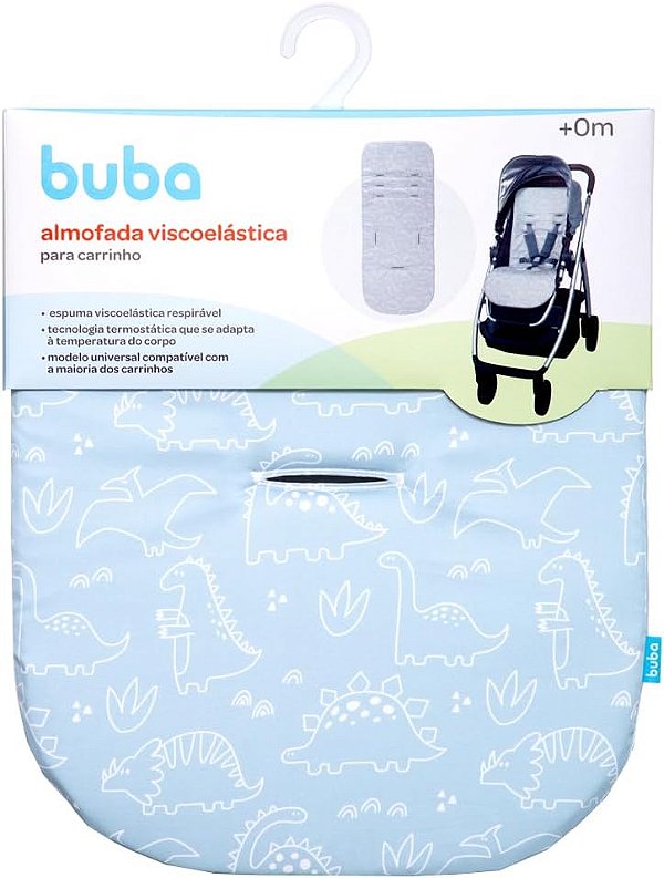 Almofada Para Carrinho Dino Azul BUBA