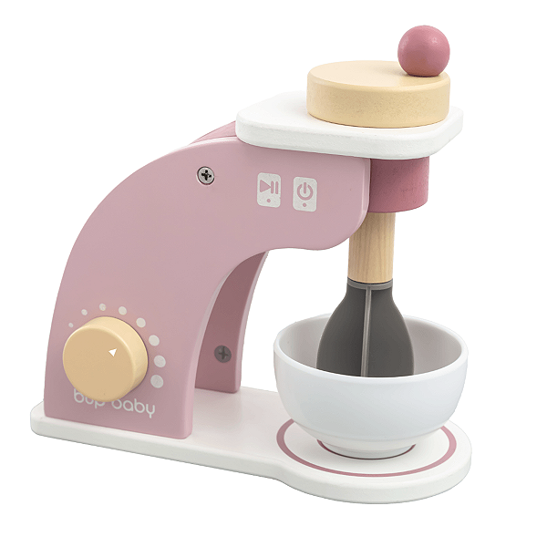 Brinquedo De Madeira Kit Batedeira Rosa Büp Baby