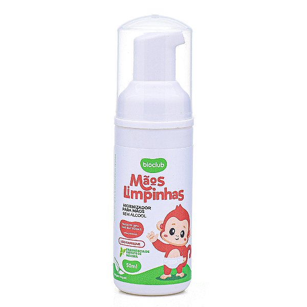 Higienizador Sem Alcool Mãos Limpinhas 50ml Bioclub