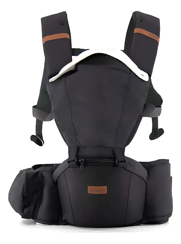 Canguru Passeio Bebe Premium 5 Posições Ergonomico Infanti Cor Preto