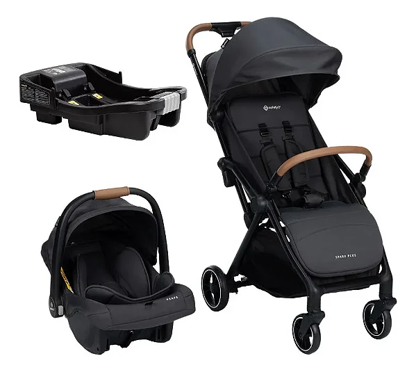 Carrinho Spark Plus Com Bebê Conforto E Base Veicular Safety