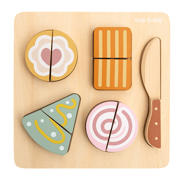 Brinquedo De Madeira Kit Lanchinho Com Corte Büp Baby