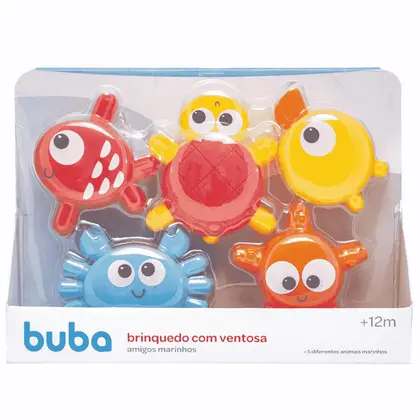 Brinquedo com ventosa amigos marinhos - BUBA