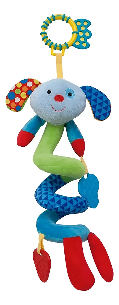 Buba Cachorrinho Mola Happy Zoo Bpa Free Colorido