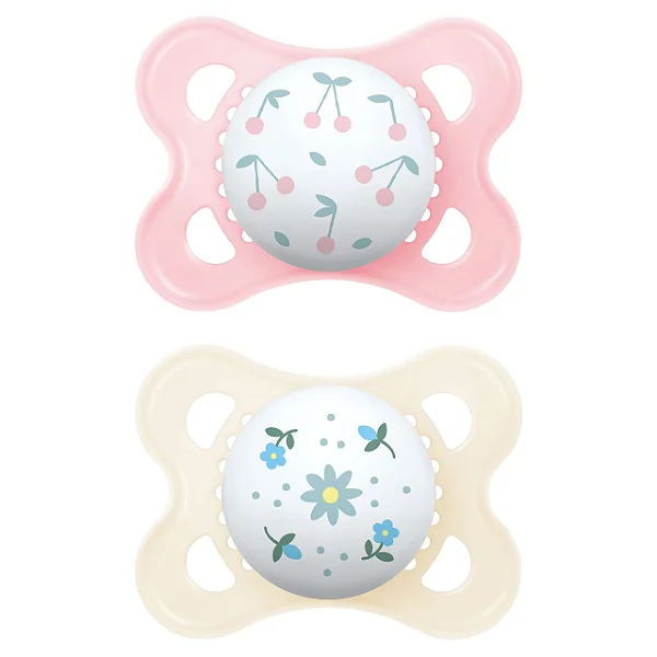 Chupeta Mam Original 0-6 Meses Dupla Rosa