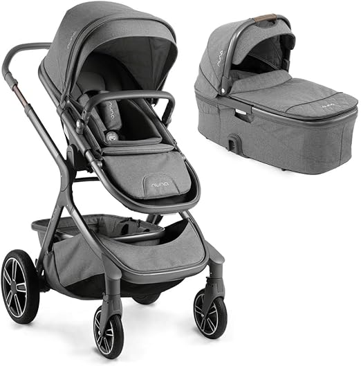 Combo Carrinho e Moisés Demi Grow Cinza - Nuna