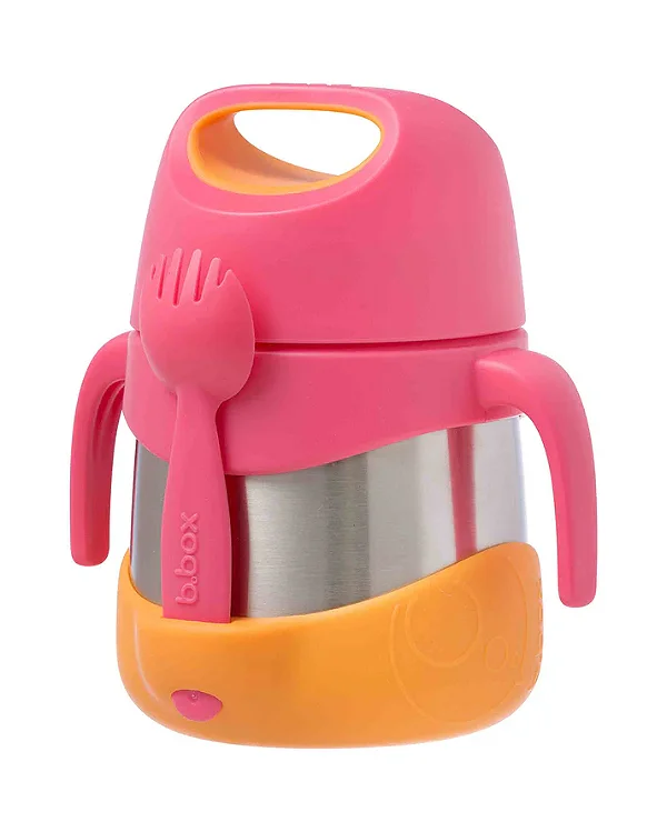 Pote Térmico Inox com Garfo Strawberry Shake 335ml Bbox