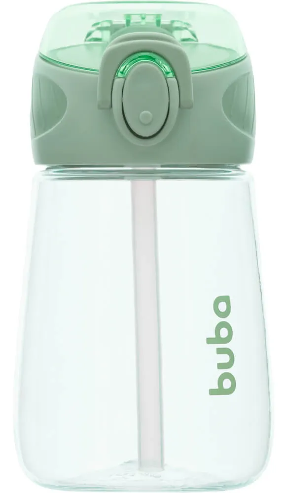 Garrafinha Tritan Verde com Canudo Buba
