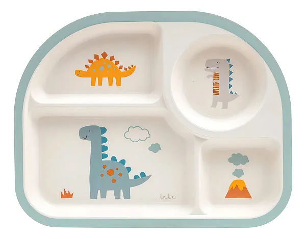 Pratinho Infantil Divisórias Magic Dino Buba