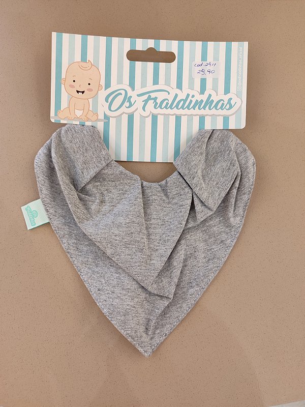Babador Bandana Impermeavel- Cinza