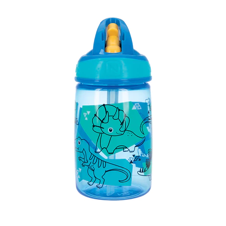 Garrafa Nuby Sport Azul 360 ml com Canudo