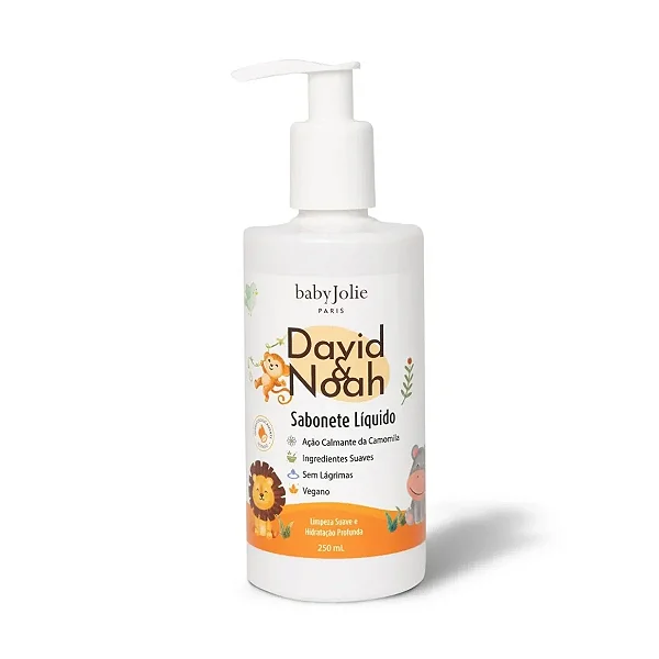 Sabonete Líquido Infantil 250ml David & Noah - Baby Jolie