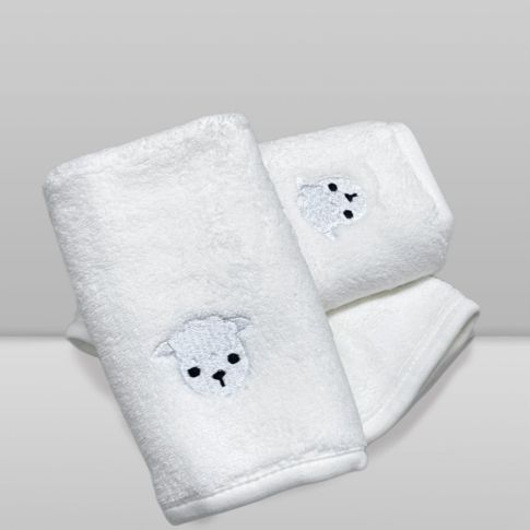 Babita Laco Bebe Algodão 0-24 Meses Lisa Secagem - Ovelha Branca