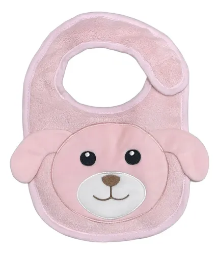 Babador laço bebê power sec animado - Azul / Rosa