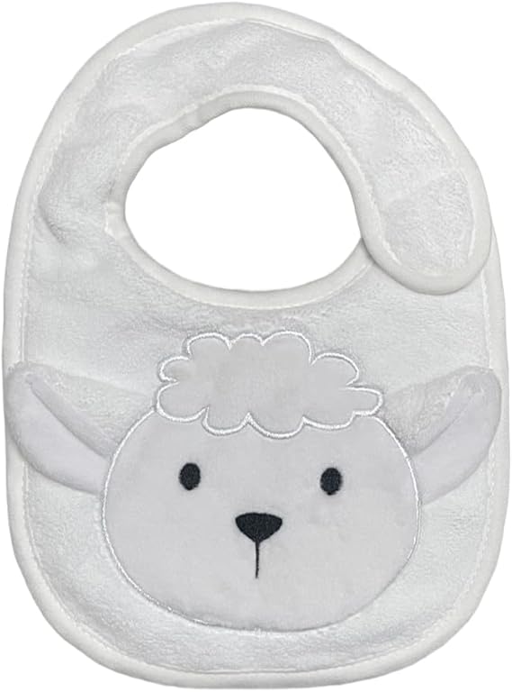 Babador laço bebê power sec animado - Branco
