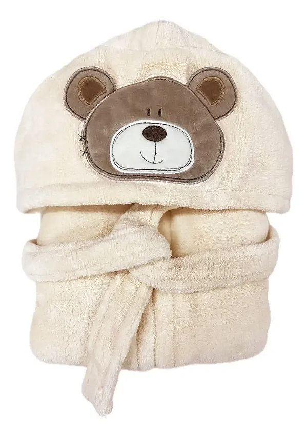 Roupão Infantil Laço Bebê Urso
