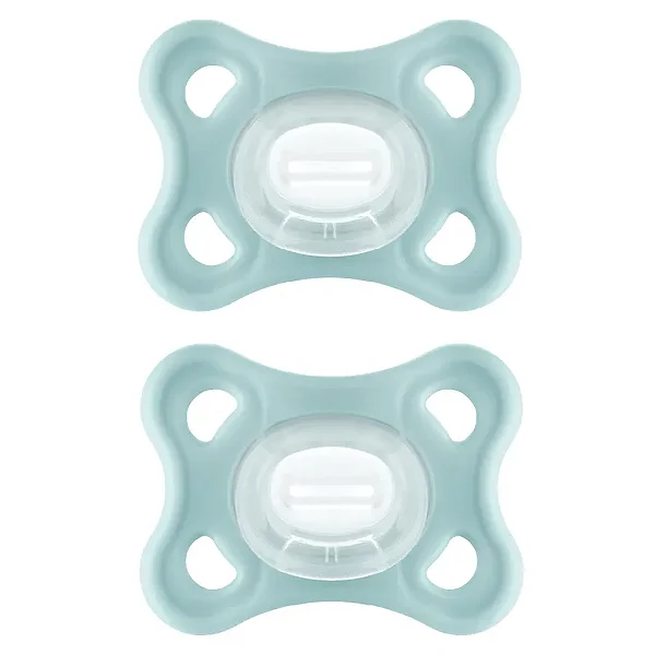 Chupeta MAM Comfort 100% silicone - 0-6 meses - Embalagem Dupla / Neutra