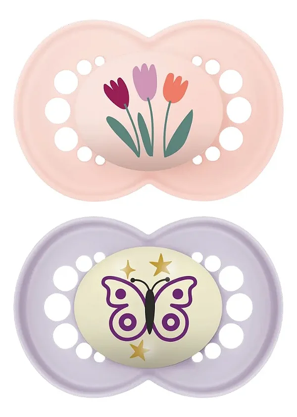 Chupeta Mam Original 16+ Meses Day & Night Rosa