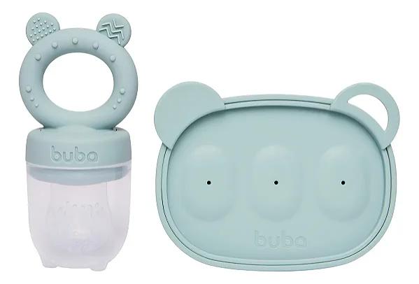 Kit Porta-frutinhas E Forminha De Leite E Sorvete Verde Buba