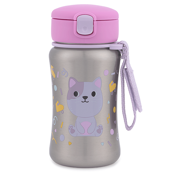 Garrafa de Aço Inox 350ml Besties Gatinha Skip Hop