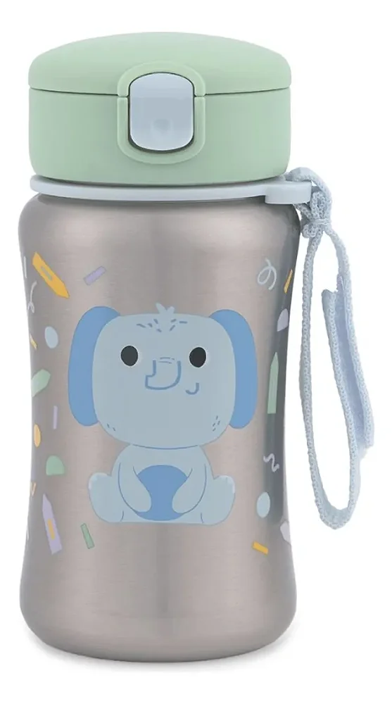 Garrafa de Aço Inox 350ml Besties Elefante Skip Hop